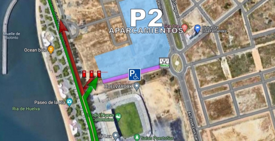 aparcamientos fiestas colombinas