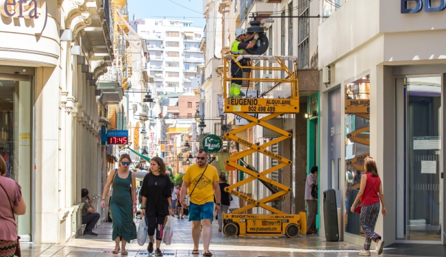 Renovación alumbrado eje calles del centro