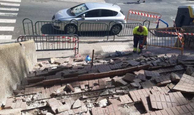 obras en la vía pública