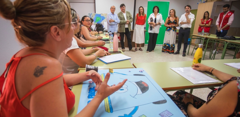 Visita Cursos Edusi en Cruz Roja