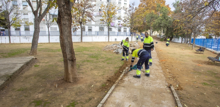 Inicio Obras PFEA 2021 Parque La Hispanidad