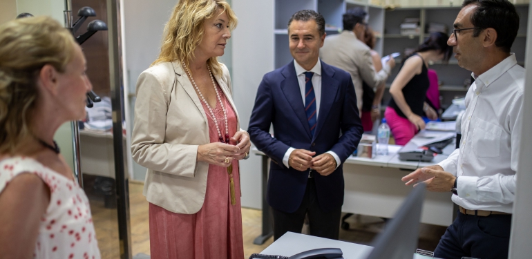 La alcaldesa visita Urbanismo