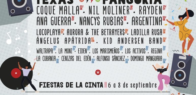 Cartel Festival de Música Huelva Verano 2022 Conciertos Colombinas y La Cinta