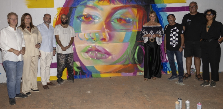 Alejandro Cristino Asuero se alza como ganador del concurso de murales de la II Muestra Joven de Arte Urbano organizada por el A
