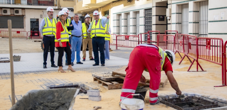 Visita Obras de Peatonalización Plaza de Los Dolores