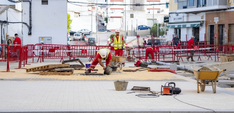 Visita Obras de Peatonalización Plaza de Los Dolores