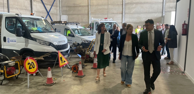 Las nuevas instalaciones de Imesapi mejorarán la calidad y el mantenimiento de los servicios públicos de Huelva