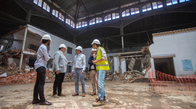 Trabajos demolición edificio Santa Fe