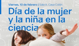 Cartel día de la mujer y la niña en la ciencia