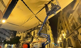 montaje toldos calles