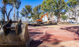 Obras pistas deportivas Matadero