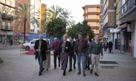 obra  nuevo espacio peatonal las colonias