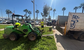Tras la avenida Ana María Jerez Cano el Ayuntamiento continua con la renaturalización urbana por la avenida Nuevo Colombino 